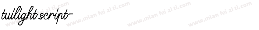 tuilight script字体转换